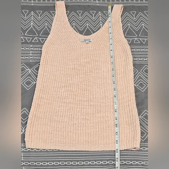 Madewell Monterey Sweater Tank In Lucid Pink Size Medium - Picture 3 of 6